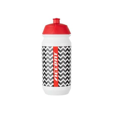 Accent Bidon ZigZac biało-czerwony 500 ml 