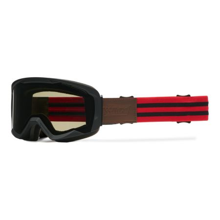 Gogle IMX Endurance Rust Black Matt/Red (szyba dark smoke + clear)