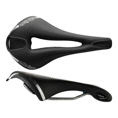 Siodło SELLE ITALIA MAX FLITE GEL SUPERFLOW L (id match - L3) TI 316 Tube 7, fibra-tek, 320g czarne (NEW) 