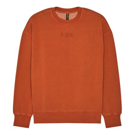 Fox Bluza  Wordmark Oversized Fleece Crew Cognac M