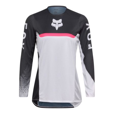 Fox Bluza Motocyklowa Damska Flexair Fracture White Black M