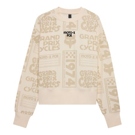 Fox Bluza Damska  Circa 74 Oversized Fleece Crew Off White Xs