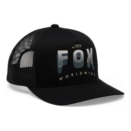 Czapka z daszkiem FOX Block Mesh Trucker Black