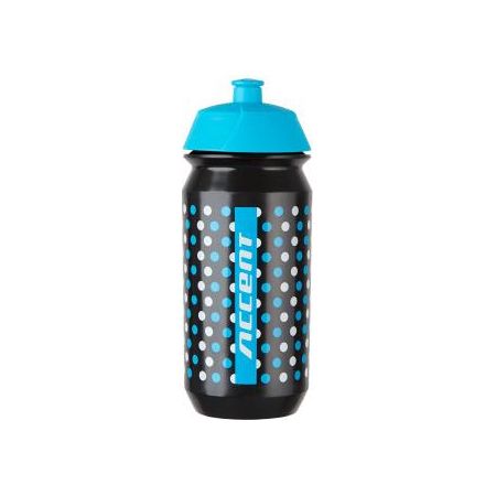 Accent Bidon Dots czarno-niebiesko-biały 500 ml 