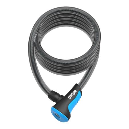 Zapięcie rowerowe ONGUARD NEON 8162BU Linka - 12mm 180cm - uchwyt + 2 x Klucze z kodem niebieskie 