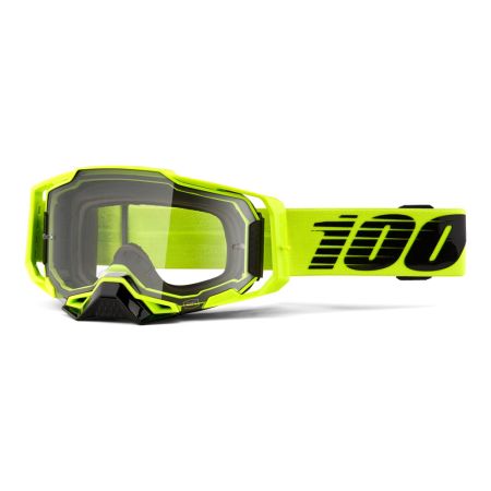 Gogle 100% ARMEGA Googgle Nuclear Citrus Clear Lens