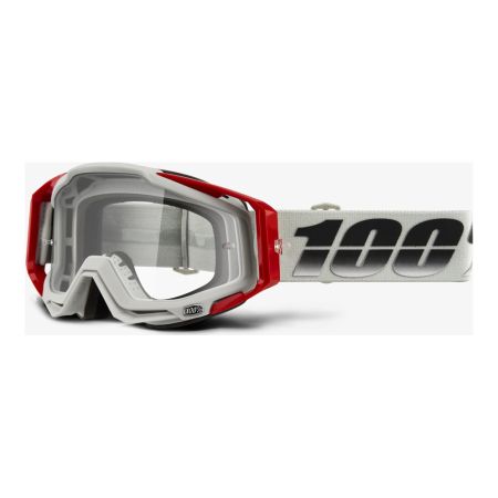 Gogle 100% RACECRAFT SUEZ (Szyba Przezroczysta Anti-Fog + 10 Zrywek)