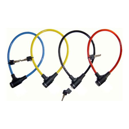 Zapięcie rowerowe MASTERLOCK QUANTUM 8169 8mm 65cm KLUCZYK zestaw mix kolorów pudełko 6szt. 