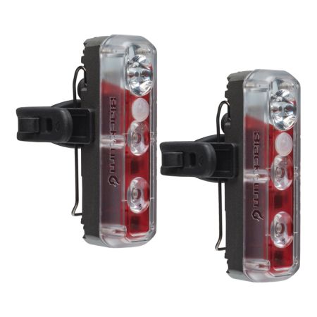 Zestaw Lampki BLACKBURN 2'FER XL USB przód 200 lumenów tył 40 lumenów czarna 2szt (NEW) 