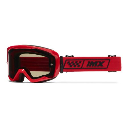 Gogle IMX Endurance Race Red Gloss/Red (szyba dark smoke + clear)