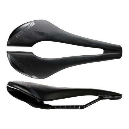 Siodło SELLE ITALIA SP-01 BOOST KIT CARBONIO SUPERFLOW L (id match - L3) carbon/keramic 7x9, fibra-tek, 166g czarne (NEW) 