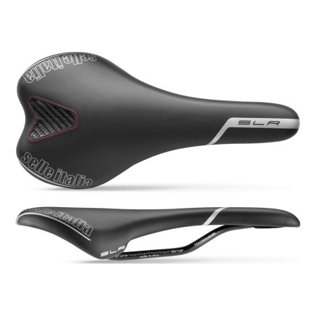 Siodło SELLE ITALIA SLR TM S (id match - S1) manganese tube 7, duro-tek, czarne (NEW) 