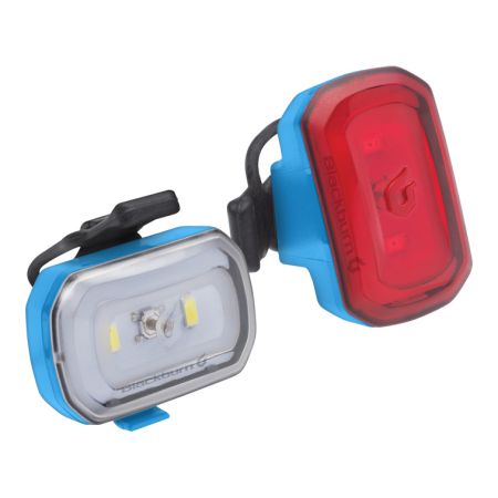 Zestaw lampki BLACKBURN CLICK USB przód 60 lumenów, CLICK USB tył 20 lumenów niebieskie (NEW) 