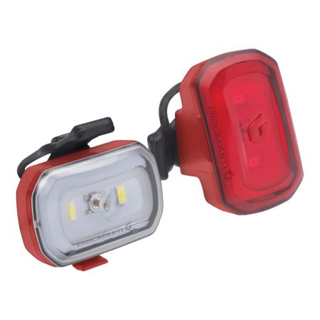 Zestaw lampki BLACKBURN CLICK USB przód 60 lumenów, CLICK USB tył 20 lumenów czerwone (NEW) 