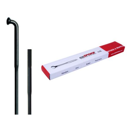 Szprychy CNSPOKE DB454 2.0-1.8-2.0 stal nierdzewna 260mm czarne + nyple 144szt. 