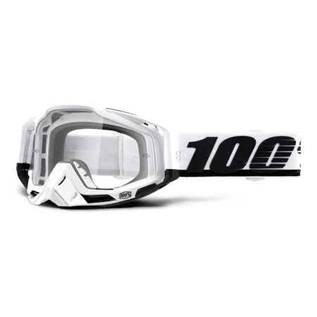 Gogle 100% RACECRAFT STUU (Szyba Przezroczysta Anti-Fog + 10 Zrywek)