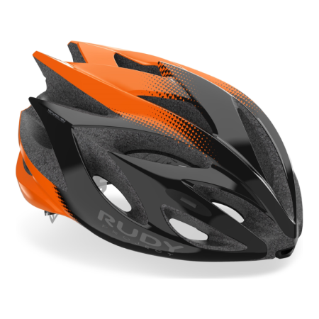 Kask Rudy Project RUSH BLACK-ORANGE (SHINY)