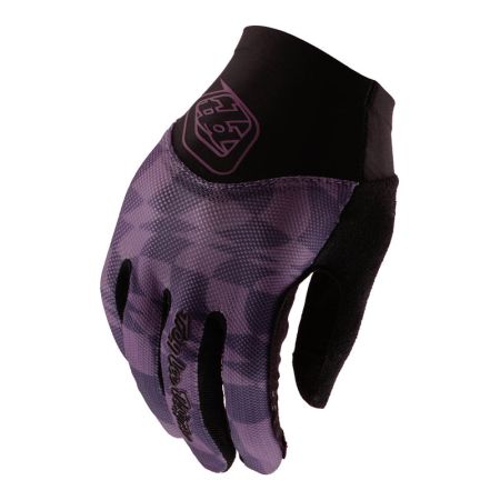 Rękawiczki damskie TLD Ace 2.0 Twisted Checkers Deep Purple