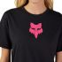 Fox T-shirt Damski  Head Black Pink Xs