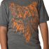 Fox T-shirt Junior  Image Print Head Heather Dark Grey Ys