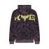 Fox Bluza Z Kapturem  Image Print Oversized Fleece Po Plum Perfect M