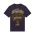 Fox T-shirt  Image Print Plum Oversized Perfect L