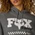 Fox Bluza Z Kapturem Damska  Checker Fleece Po Heather Graphite S