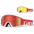 Gogle zimowe GIRO SEMI RED WHITE APEX (Szyba lustrzana kolorowa AMBER SCARLET 40% S2 + Szyba kolorowa YELLOW 84% S0) 