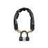 Zapięcie rowerowe MAGNUM 3040 ŁAŃCUCH - 8mm 85cm - 5 x Klucze z kodem + KŁÓDKA (NEW) 