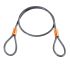 KRYPTONITE LINKA KRYPTONITE KRYPTOFLEX 525 DOUBLE LOOPED CABLE 0,5CM X 76CM 